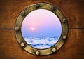 Boat porthole Royalty Free Stock Photo