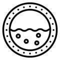 Boat porthole Vector Icon which can easily edit Royalty Free Stock Photo