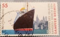 Boat postage stamp travel European postage stamp picture