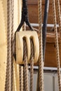 Boat pulley Royalty Free Stock Photo