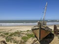 Boat in Punta del Diablo, Uruguay Royalty Free Stock Photo