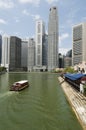 Boat Quay & Central Business District, Singapore Royalty Free Stock Photo