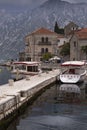 Boat at quay in perast