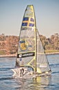 Boat racing 49er Royalty Free Stock Photo