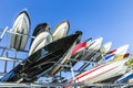 Boat Rack in the Rickenbacker Marina at Key Biscayne