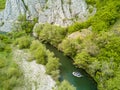 Boat rafting on river Royalty Free Stock Photo