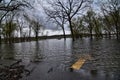 Flooding of the Mississippi River at Wyalusing State Park Royalty Free Stock Photo