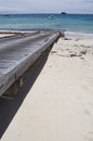 Boat ramp close up