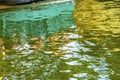 Boat Reflection Abstract Background River Walk San Antonio Texas