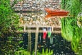 Boat Reflection Garden Humble Administrator Suzhou China Royalty Free Stock Photo