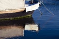Boat Reflection on the Sea Water Royalty Free Stock Photo
