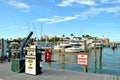 Boat refueling station in Clearwater Beach harbour