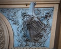 Boat relief statue Naples Italy