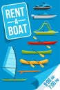 Boat rent poster