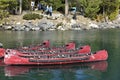 Boat Hire at the Lake Minnewanka, Banff National Park, Alberta, West-Canada