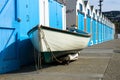 Boat resting at the Marina, Wellington.