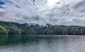 Boat riding on lake jocassee north carolina in summer