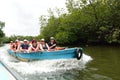 Boat riding. Madu ganga wetlands. Balapitiya. Sri Lanka