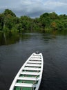 Boat on Rio Negro, Brazil