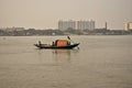 boat at river bhagirathi, howrah, WestBengal, india