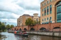 Boat in River Kennet in Reading, England, United Kingdom