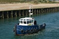 Boat on river at Littlehampton, Sussex, England Royalty Free Stock Photo