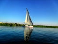 Boat on the river in Luxor