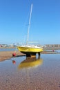 Boat on the River Teign at Shaldon, Devon, Royalty Free Stock Photo