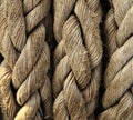 Boat rope closeup. Nautical background.