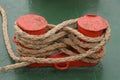 Boat rope fixed