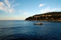 Boat sailing along the Italian coasts