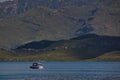 Boat sailing in the lake