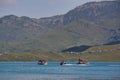 Boats sailing in the lake Royalty Free Stock Photo