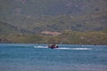Jet skis in a lake