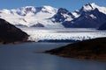 Boat sailing near Perito Moreno glacier Royalty Free Stock Photo