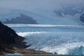 Boat sailing near the Perito Moreno glacier, in Patagonia, Argentina. Royalty Free Stock Photo