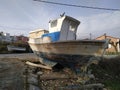 Boat in Samos Royalty Free Stock Photo