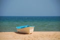 Boat on a sandy beach