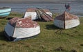 Boat scene, holy island, Northumberland Royalty Free Stock Photo