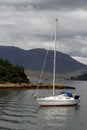 Boat on scottish lake Royalty Free Stock Photo