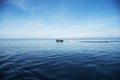 Boat at-sea Royalty Free Stock Photo