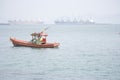 Boat in the sea. Royalty Free Stock Photo