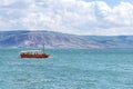 Boat at sea of Galilee