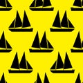 Boat seamless pattern