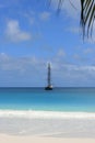 Boat in Seychelles Islands Anse Lazio