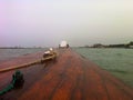 Boat in Shatt Al-Arab River of Basra Royalty Free Stock Photo