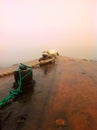 Boat in Shatt Al-Arab River of Basra Royalty Free Stock Photo