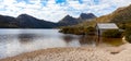 Boat Shed Dove Lake, Cradle Mountain, Tasmania, Australia Royalty Free Stock Photo