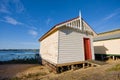 Boat shed in Wendouree Royalty Free Stock Photo