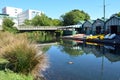 Boat sheds on the Avon River Christchurch - New Zealand